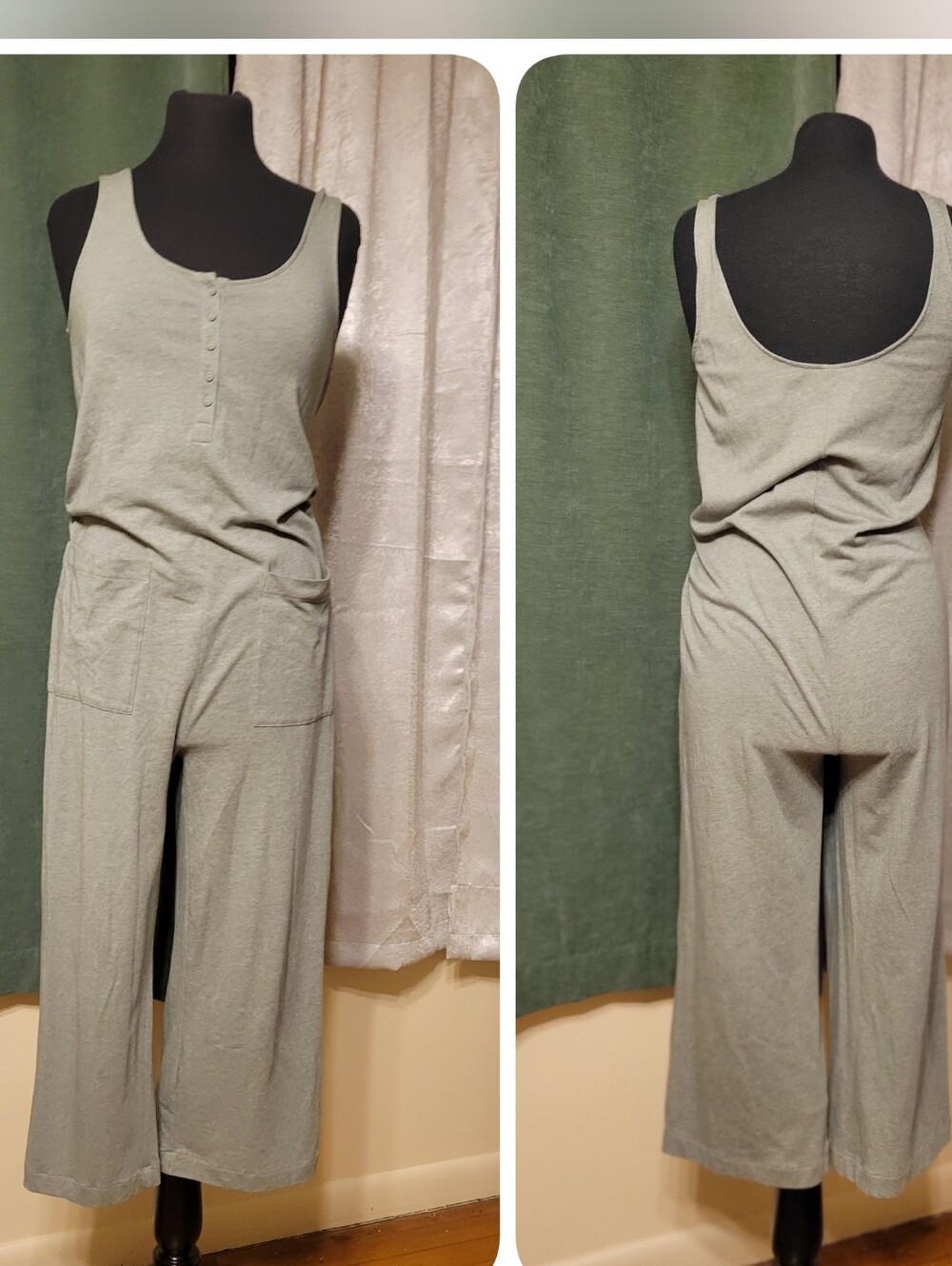 Soma Sage Green Tank Jumpsuit